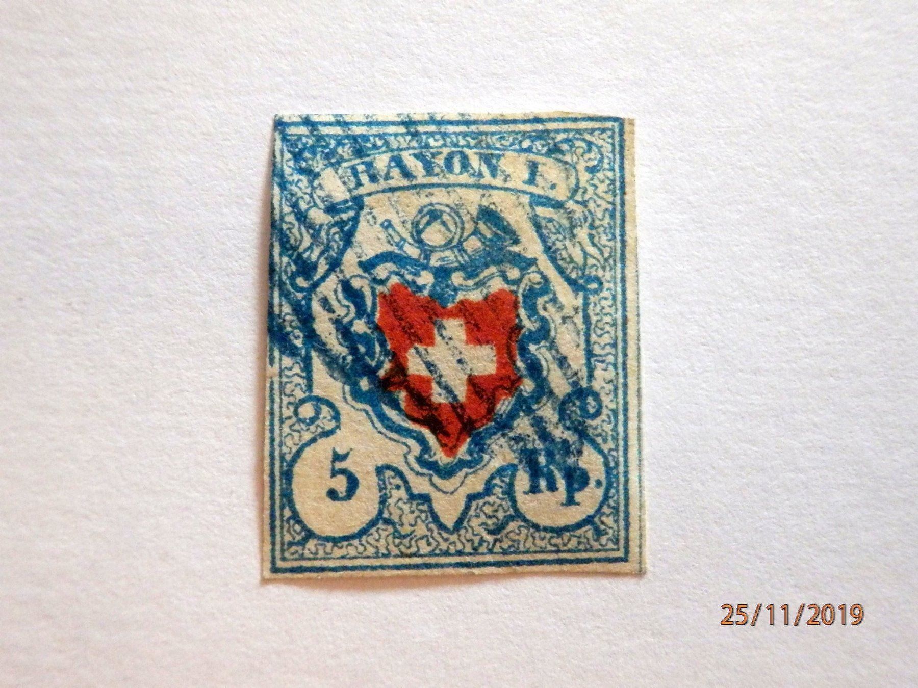 Tous les timbres: ZNr.17II, Type 26, Stein C2 - LU – D'occasion à Ueberstorf par dinbau