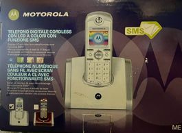 Telefono fisso cordless Motorola LCD con funzione SMS