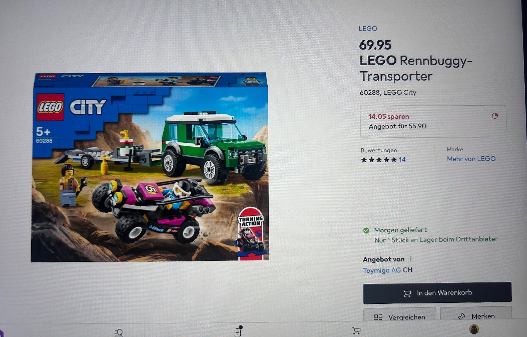 Lego Giocattoli: Lego Rennbuggy-Transporter – Usato da Zürich venduto da Hossi66 1