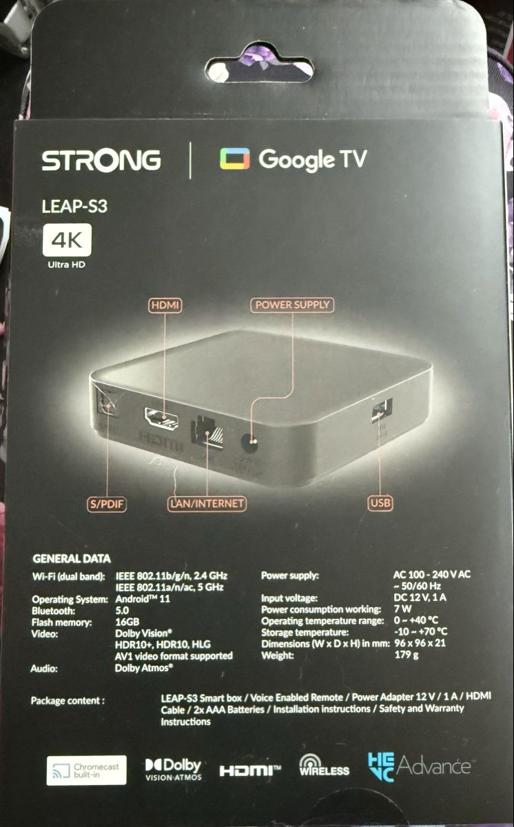 Strong LEAP-S3 4K Google TV Smart Box 16GB Neu (Neu und ...