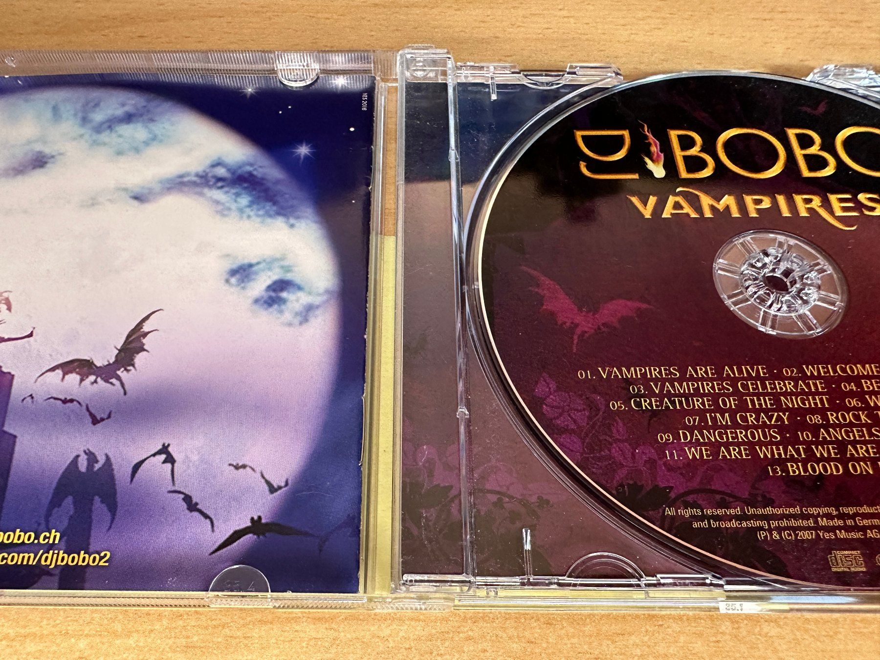 CD: DJ BoBo – Vampires – Usato da Rikon im Tösstal venduto da Alpenmutz 2
