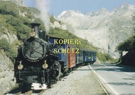 Dampfbahn-Furka-Bergstrecke unterhalb von Gletsch /az