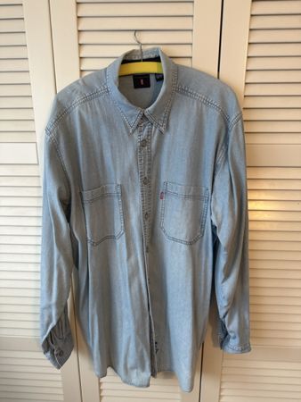 Levi's Jeanshemd hellblau Baumwolle Grösse L 