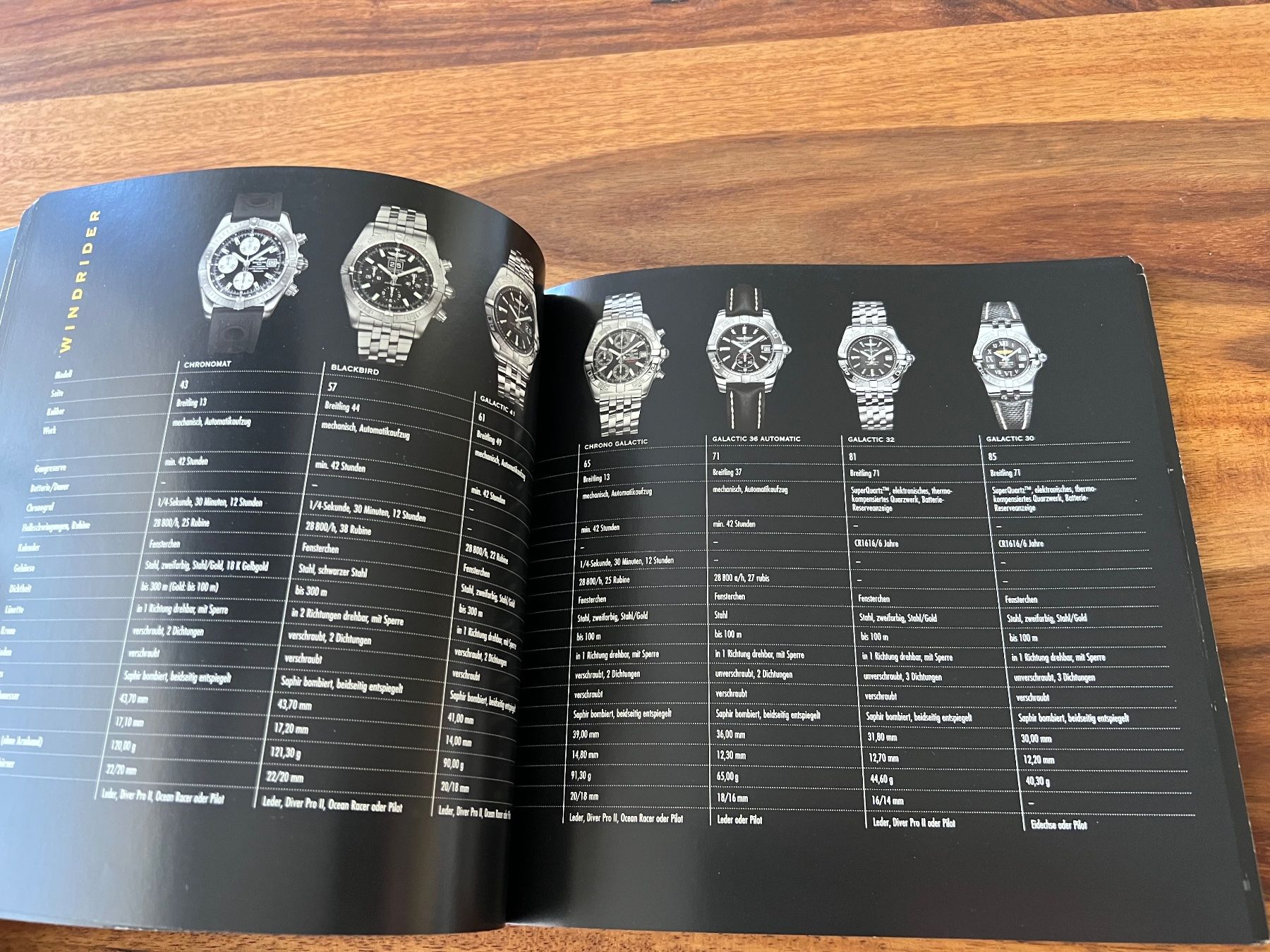 Documenti: BREITLING KATALOG 2010/2011 – Usato da Füllinsdorf venduto da Maric0 3