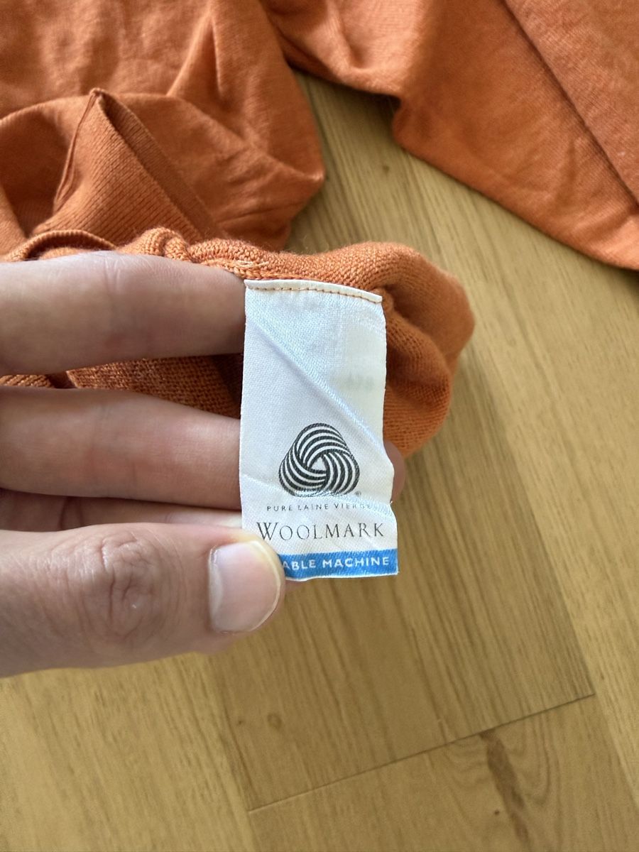 Lacoste Maglioni & Felpe: Lacoste Vintage Orange Woll Sweater Pullover, Gr. 7 / XL – Usato da Birmensdorf ZH venduto da linkel 4