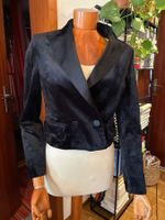 Giacca corta elegante velluto nero taglia S per le feste