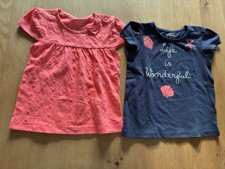 C&A 2 Shirts für Mädchen Größe 92 🐚