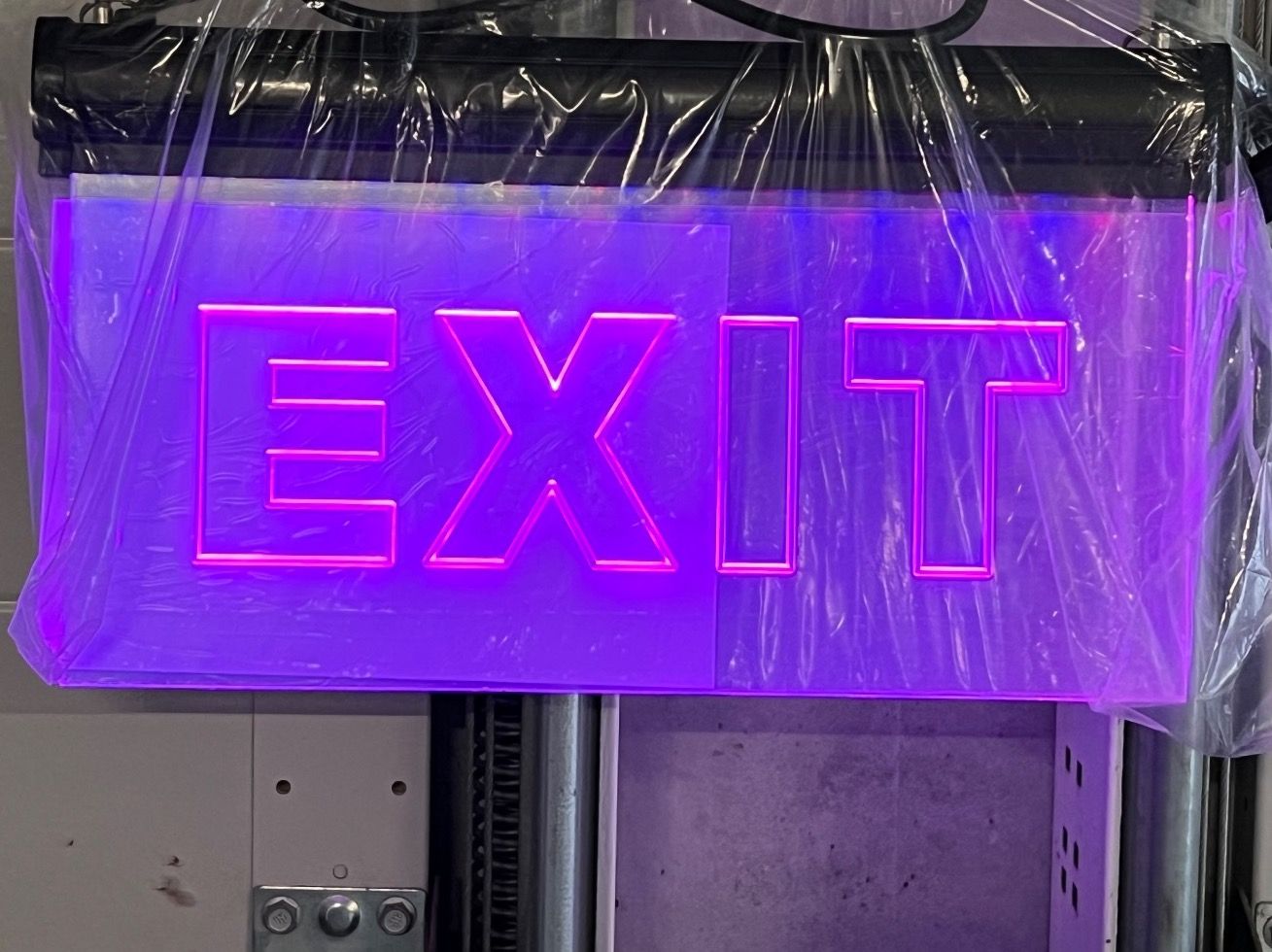 Elektronikbauteile: Schild, EXIT – Neu und originalverpackt aus Biel/Bienne von HB13 1
