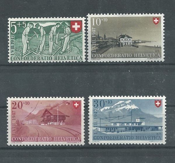 Tutti i francobolli: 1947 Pro Patria – Nuovo (secondo la descrizione) da Trübbach venduto da Sammer51