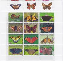 NIEDERLÄNDISCHE ANTILLEN 2009 BUTTERFLIES SCHMETTERLINGE **