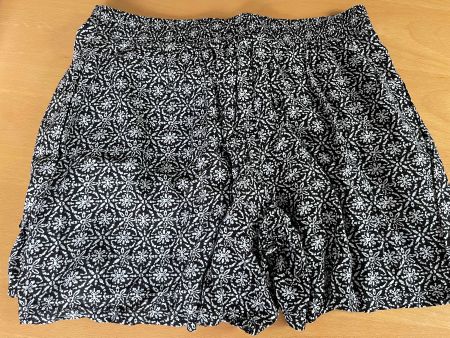 Shorts im Mini Jupe Look Gr 38, Viskose, Elast und  Bändel