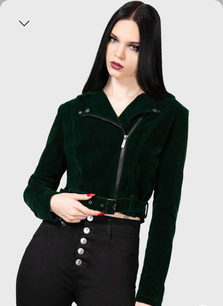 Giacche: Grüne Biker Damenjacke KILLSTAR – Nuovo e nell'imballaggio originale da Gebenstorf venduto da D0minika 2