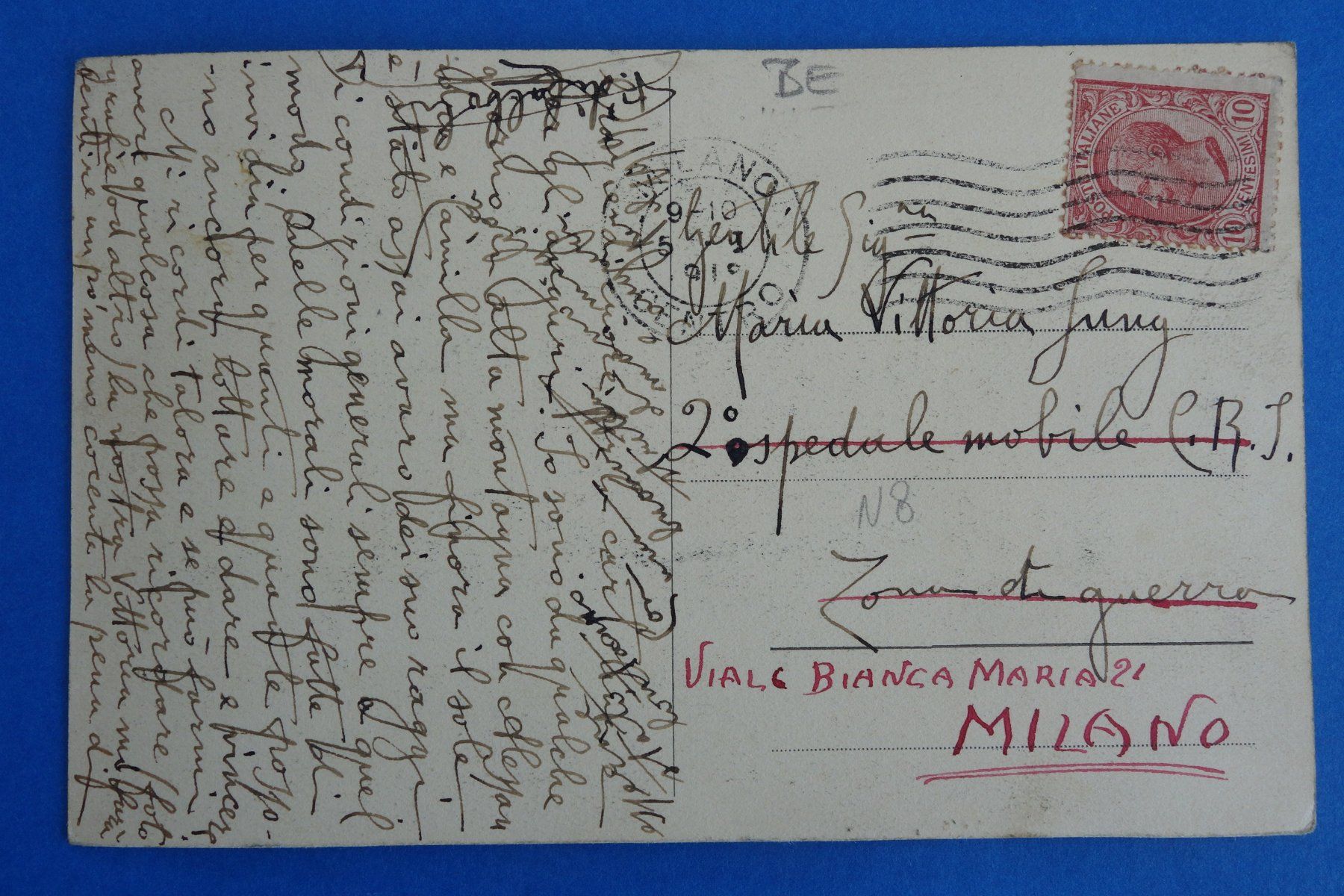 Cartoline postali: BERN - ELFENSTRASSE - Villa Paulucci - ital. Botschaft – Usato da Ibach venduto da Ibanto 2
