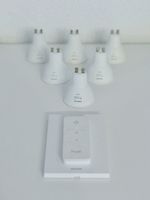 6 Hue white 400lm BT Glühbirnen und ein Lichtschalter