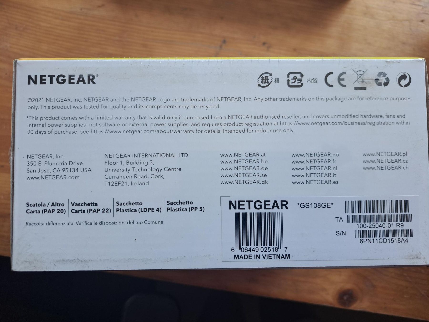 Netgear Hub & Switch: 8-Port-Gigabit-Switch Netgear GS108 – Nuovo e nell'imballaggio originale da Attiswil venduto da ewy_g8th 4