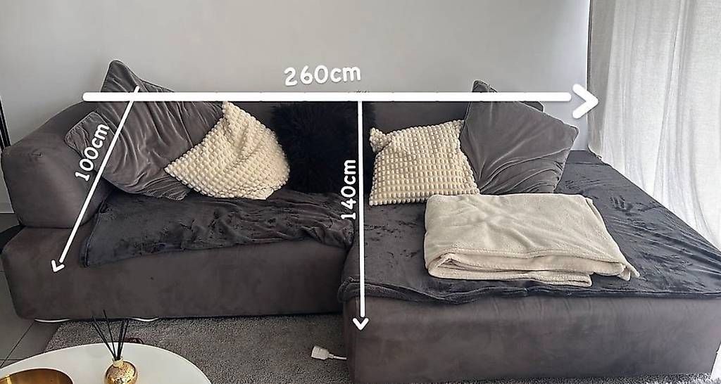 Sofas: Vendo divano grigio scuro  – D'occasion à Tenero par loa_7m8d