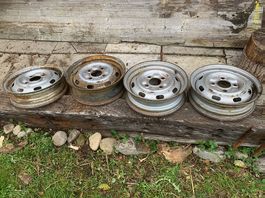 4 Felgen 4.5 Zoll für Käfer 4 Loch ab Jg. ca. 1973 bis 1978