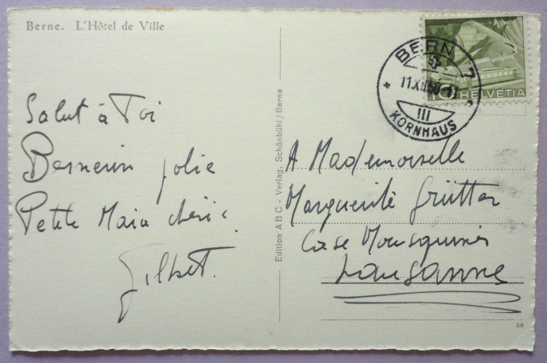 Cartoline postali: Bern - Das Rathaus – Usato da Fétigny venduto da Billy2miny 1
