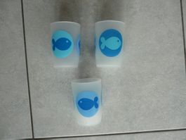 Verre dents poisson Glass aus Plastik