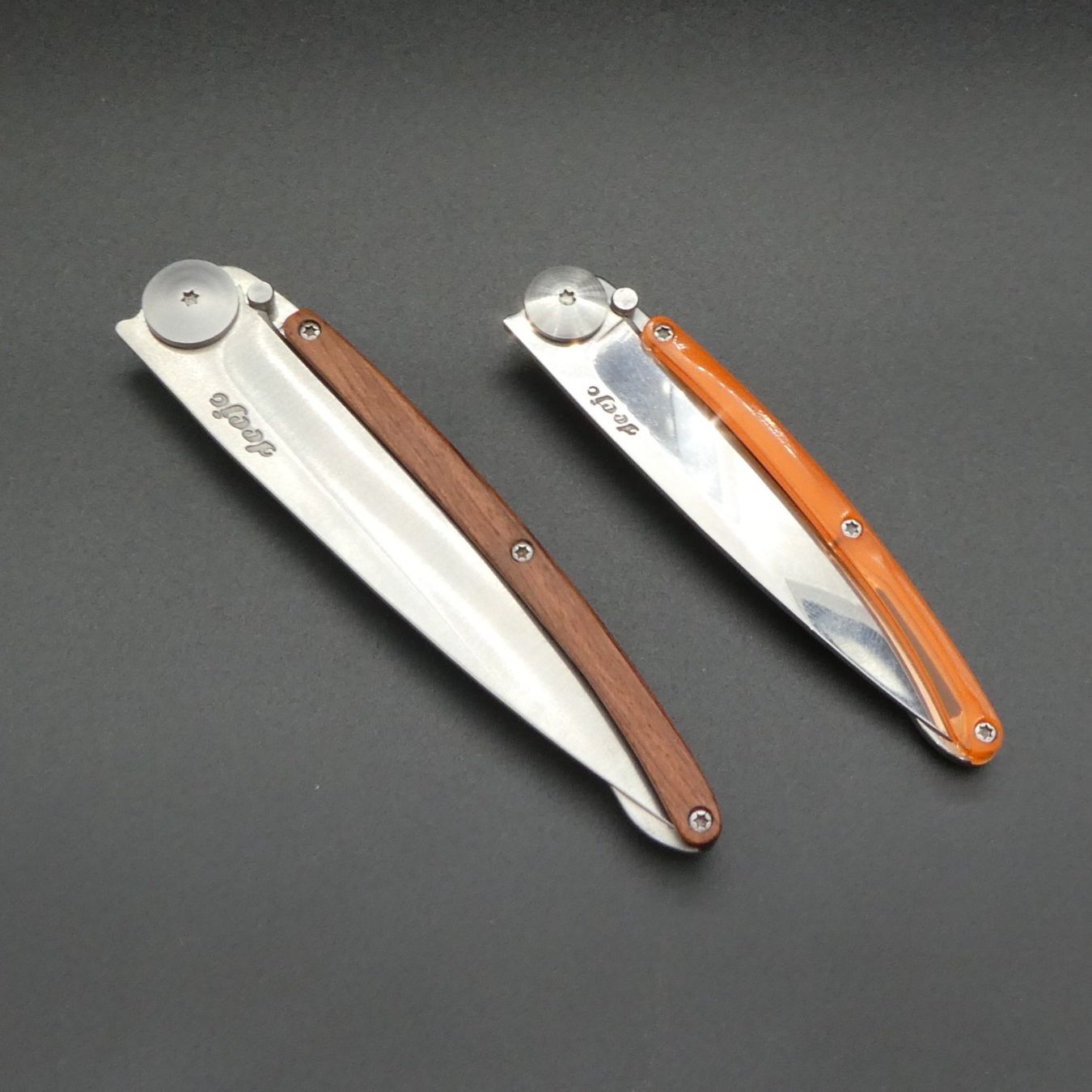 Deejo Accessori: Deejo Wood & Orange - Klappmesser – Usato da Volketswil venduto da brockipfannenstil 1