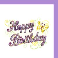 Happy Birthday 2D Karte