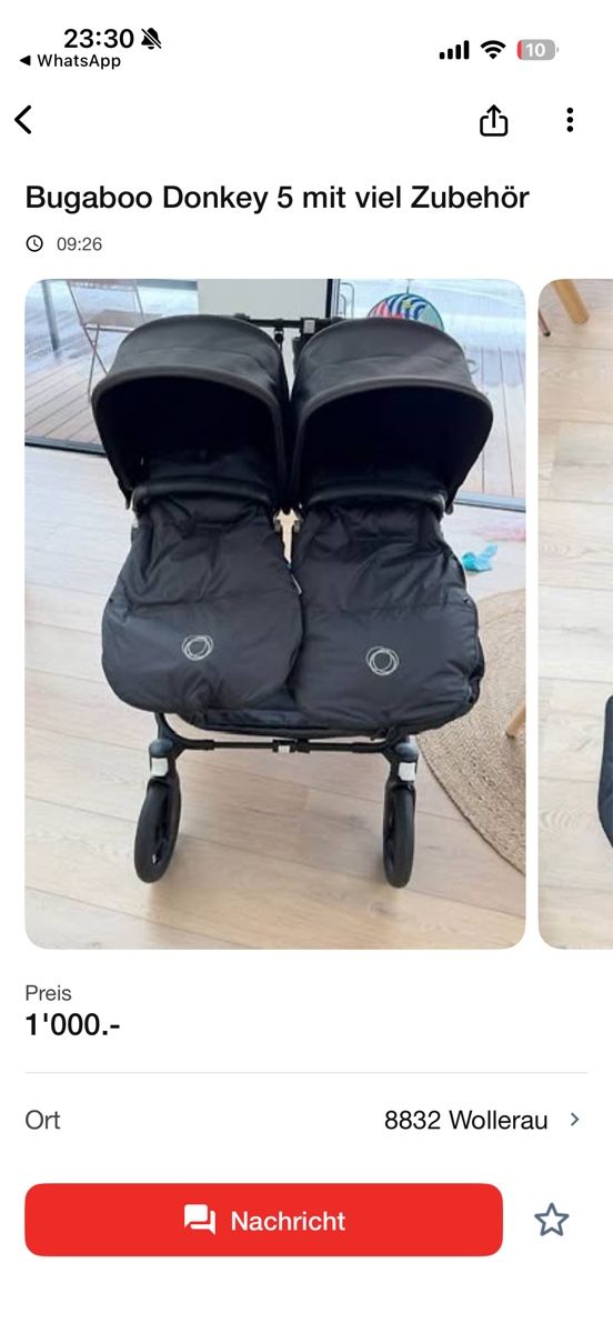 Bugaboo Carrozzine: Bugaboo Donkey 5 mit viel Zubehör – Usato da Wollerau venduto da Bieter_d 5