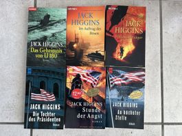 6x Jack Higgins Taschenbücher, Krimis, Spionage, Roman