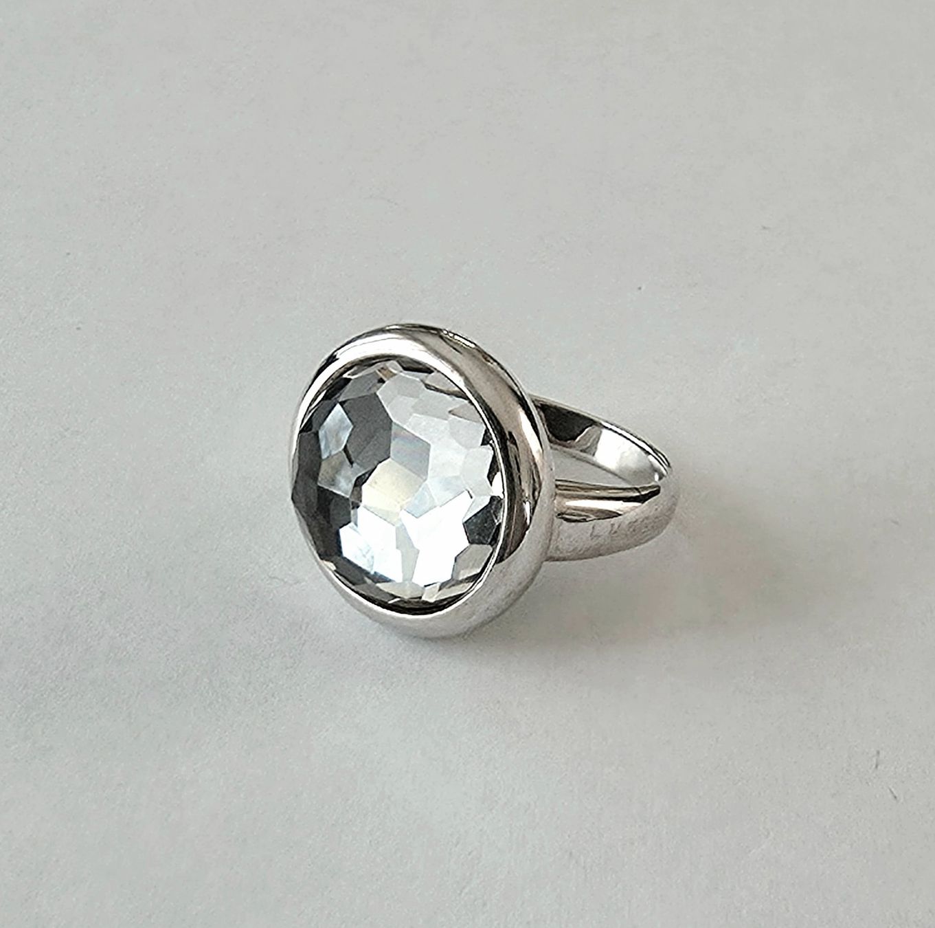 Ringe: Silber Ring 925 mit facettiertem Bergkristall  - NEU – Neu und originalverpackt aus Uetikon am See von Coralreef 3