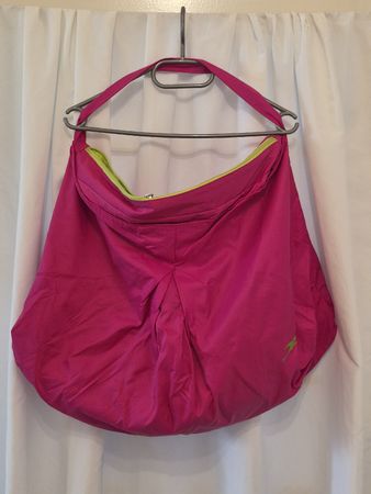 Sporttasche Fitness Tasche pink grün Nylon neuwertig