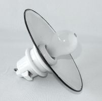 Antike Deckenleuchte - mit Schirm aus Emaille - Ø 20.0cm