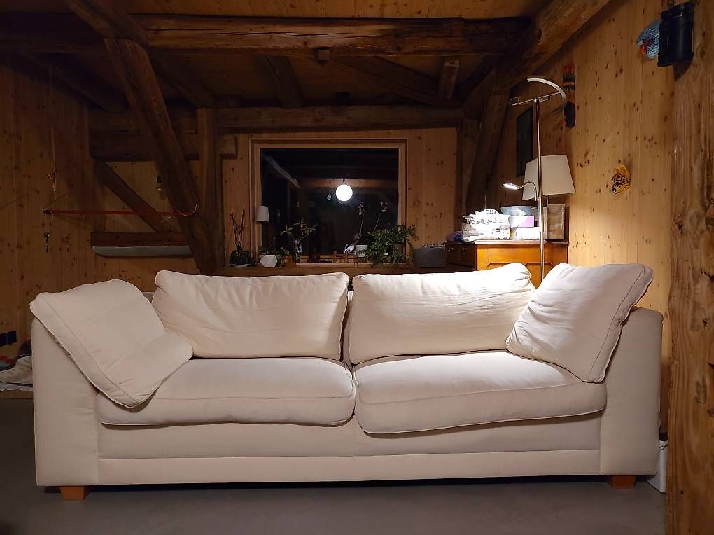 Divani: Grand sofa cotton blanc – Usato da Chénens venduto da pm__nl25
