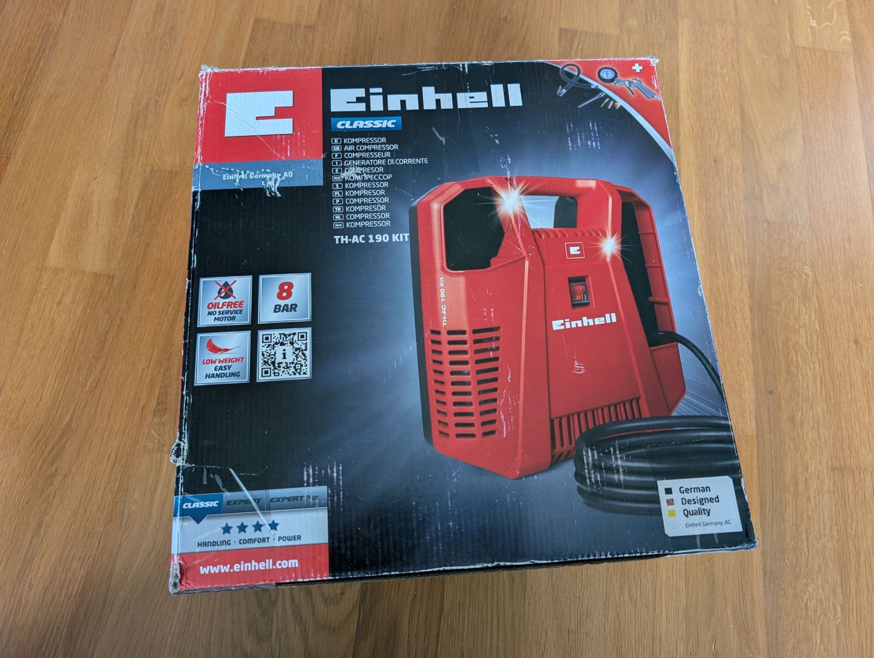 Einhell Compressori: Einhell TH-AC 190 Kit Portable Air Compressor 4020536 – Usato da Meyrin venduto da pc1parts 1