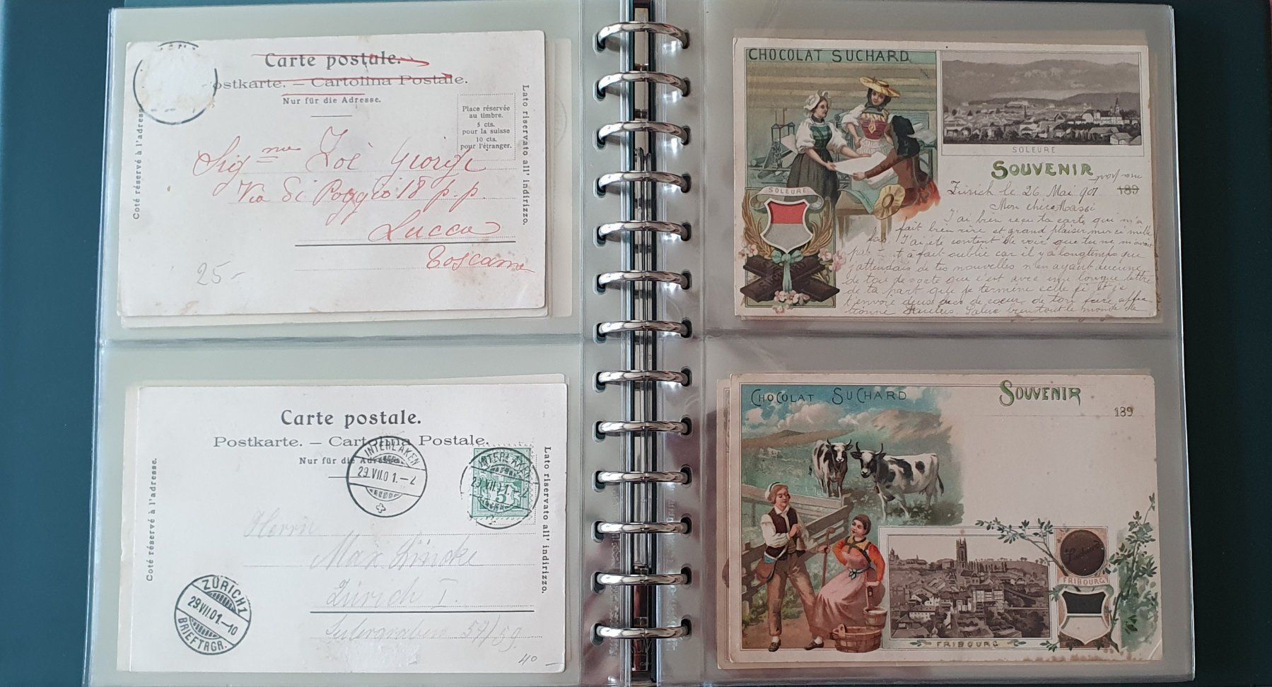 Ansichtskarten: Album mit 23 Suchard Cacao Karten – Gebraucht aus Kreuzlingen von Rschweiz1 6