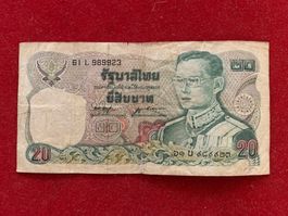 THAILANDE - 20 BATH N.D. (1980) - Gebraucht / Usagé