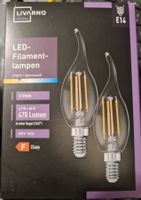LED Filament Lampen E 14, 11 x Duopack(22 Lampen), 470lm
