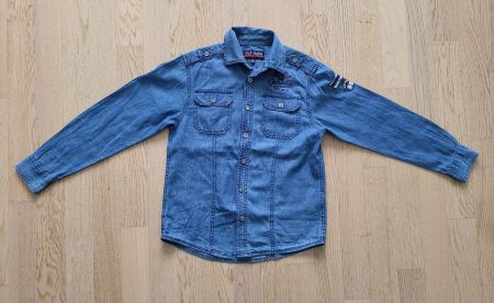 Lässiger Jeanshemd von "Scott & Fox" Gr 146 (10Y)