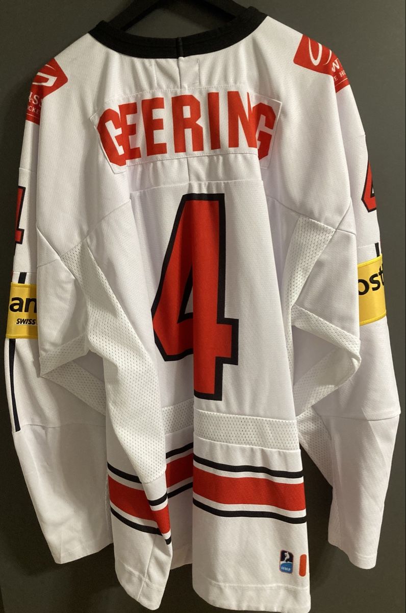 Maillots de corps & Pantalons: original iihf trikot patrick geering #4 – Neuf (Voir description) à Appenzell par Mph2001 2