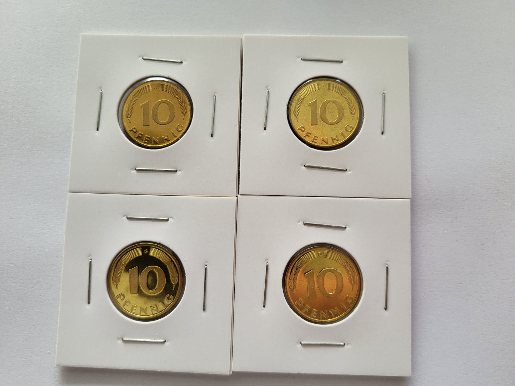 Alle Münzen: 10 Pfennig D-F-G-J 1977 PP – Neu (gemäss Beschreibung) aus Pravidondaz von LVtik