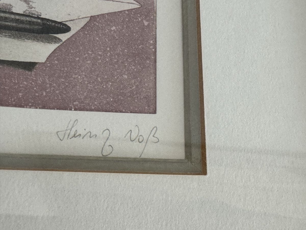 Gemälde: Heinz Voß  Original Radierung Kunst – Gebraucht aus Morges von SevArt 4