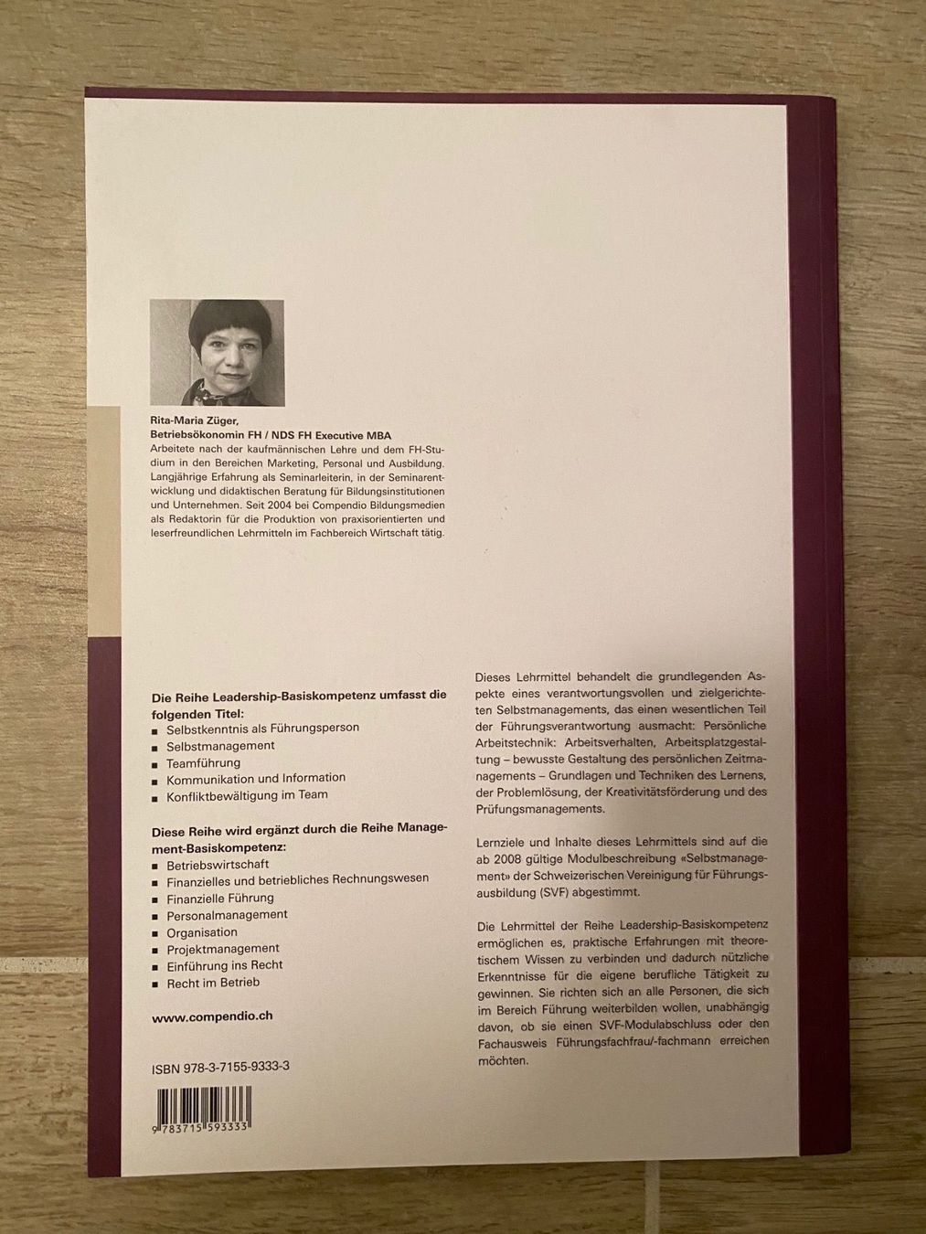 Bücher: Selbstmanagement - Rita-Maria Züger – Neu (gemäss Beschreibung) aus Embrach von Erdbeerlii22 1