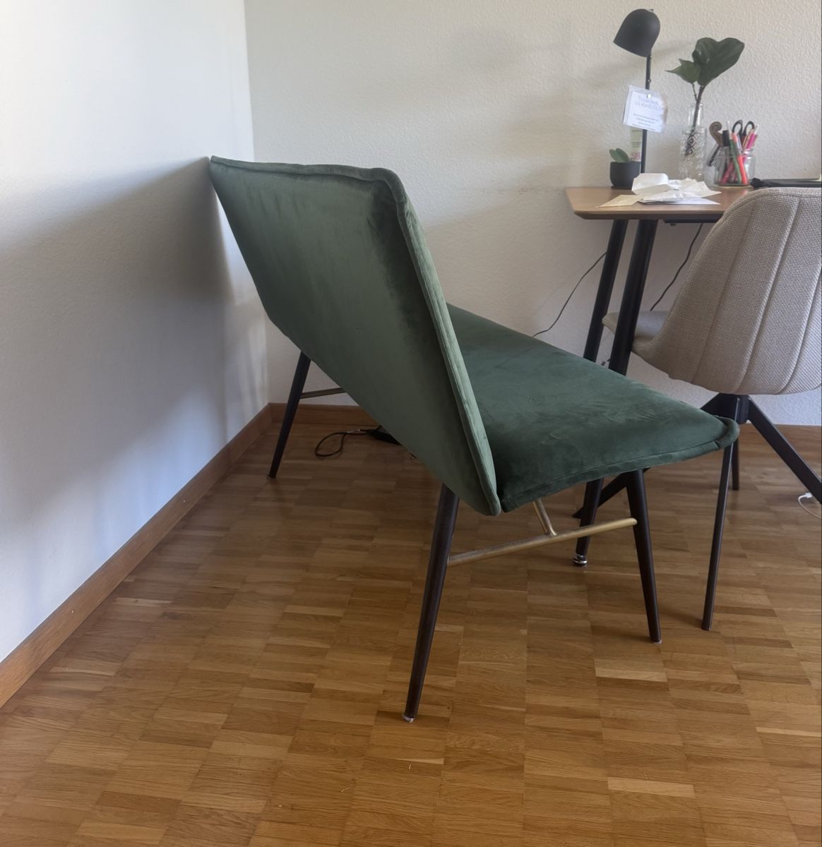 Panchine: Sitzbank aus grünem Samt – Nuovo (secondo la descrizione) da Zürich venduto da Superbrom2000 1