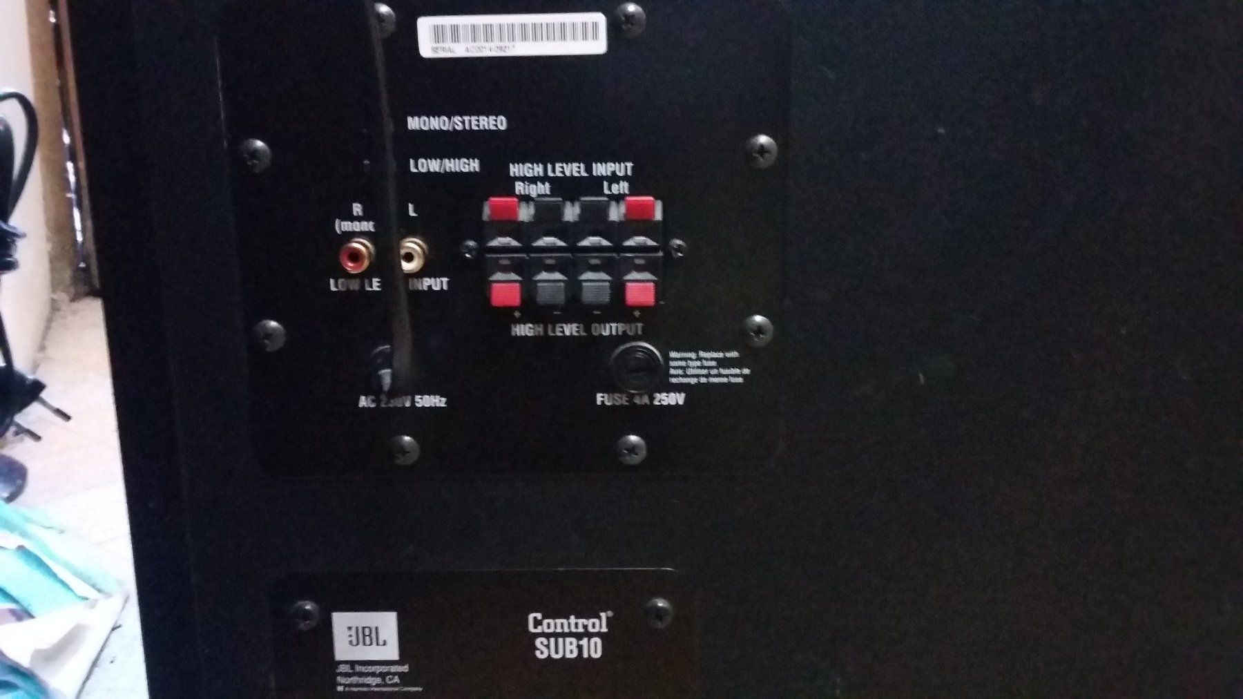 JBL Casse acustiche: JBL CONTROL SUB10 AKTIVSUBWOOFER – Usato da Ittigen venduto da belfo 1