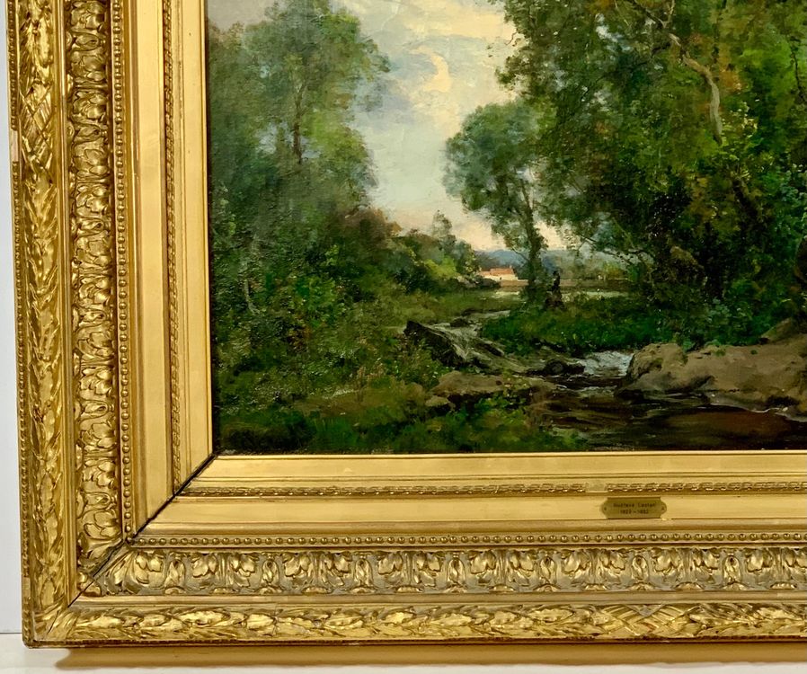 Gustave Eugène Castan (18231892) Flusslandschaft Gemälde Kaufen auf