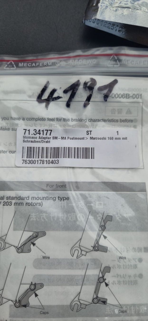 Ersatzteile: Scheibenbremsen adapter – Neu und originalverpackt aus Meilen von C.Greb 1