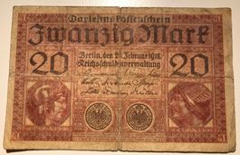 Deutschland 20 Mark 1918