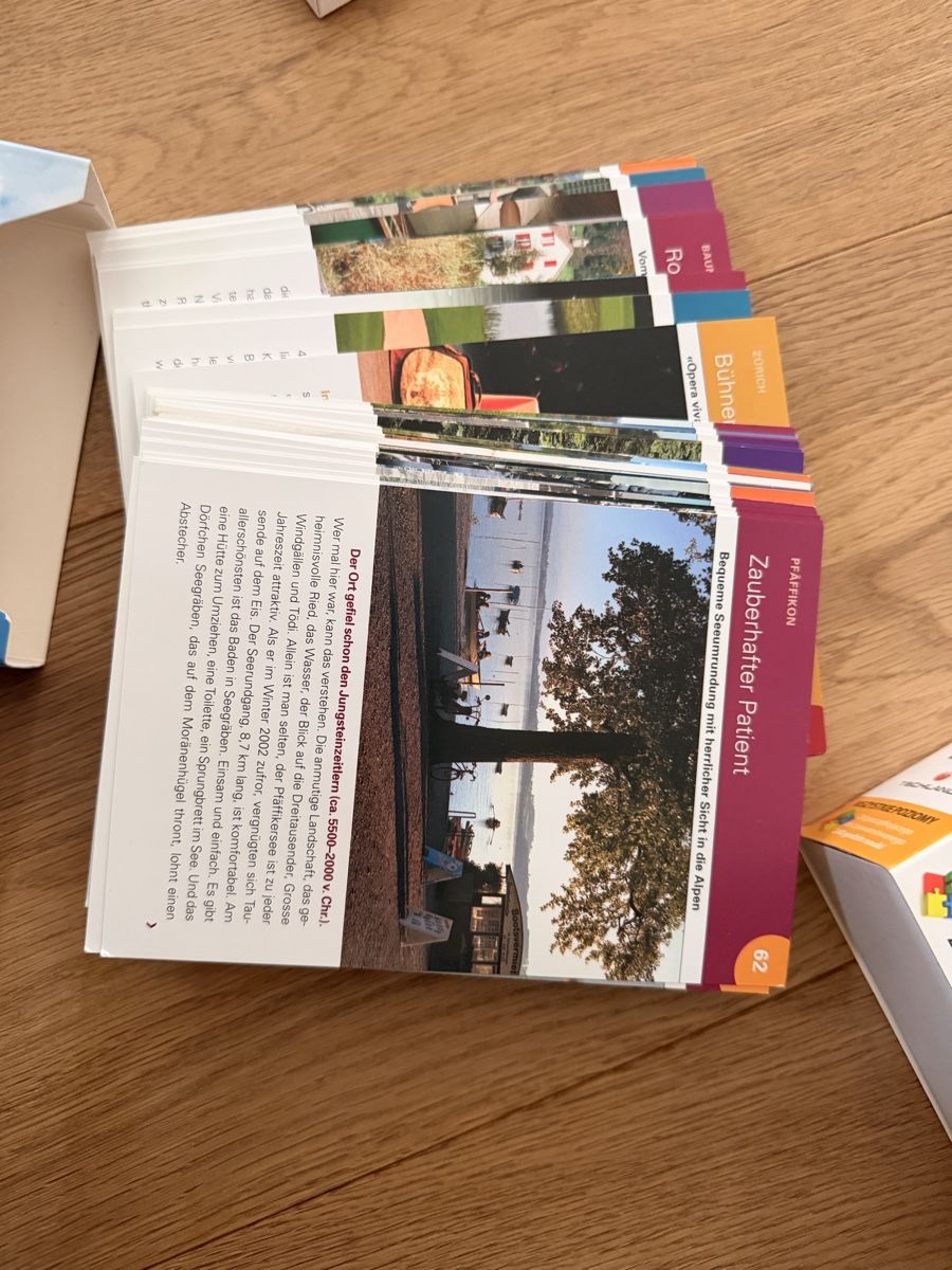 Libri: EKZ Zürcher Freizeit Box - 100 Activity Ideas, Fun! – Usato da Männedorf venduto da iza04 2