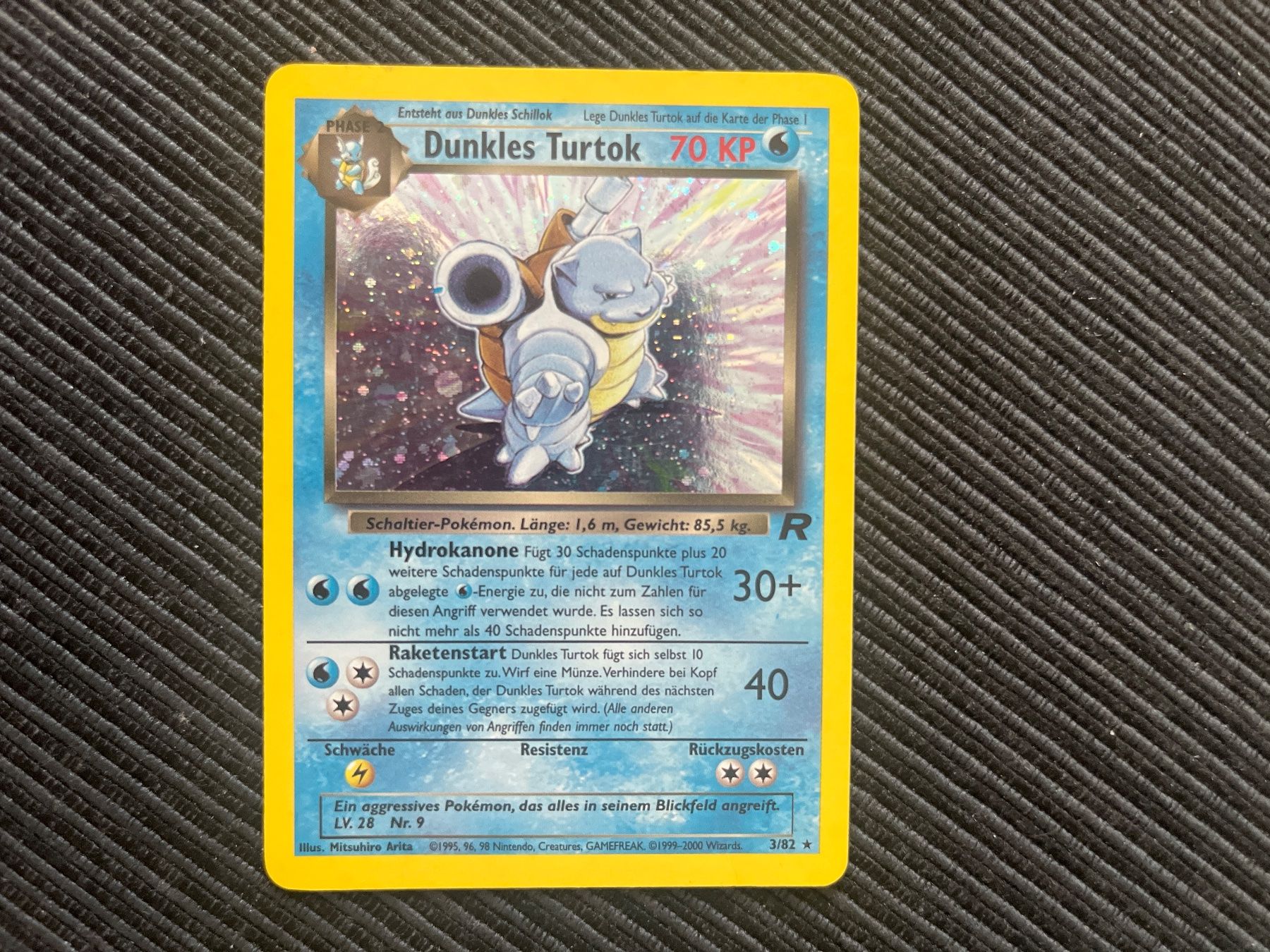 Pokémon Carte collezionabili: Pokemon Dunkles Turtok Holo Team Rocket – Usato da Wabern venduto da Collectfun
