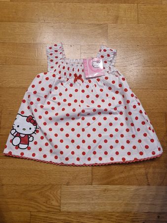 Robe Hello Kitty à pois rouges et blancs 68cm