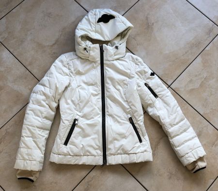 Allsport Winterjacke/Skijacke, Damen, Gr. 36/38, Weiss/Beige