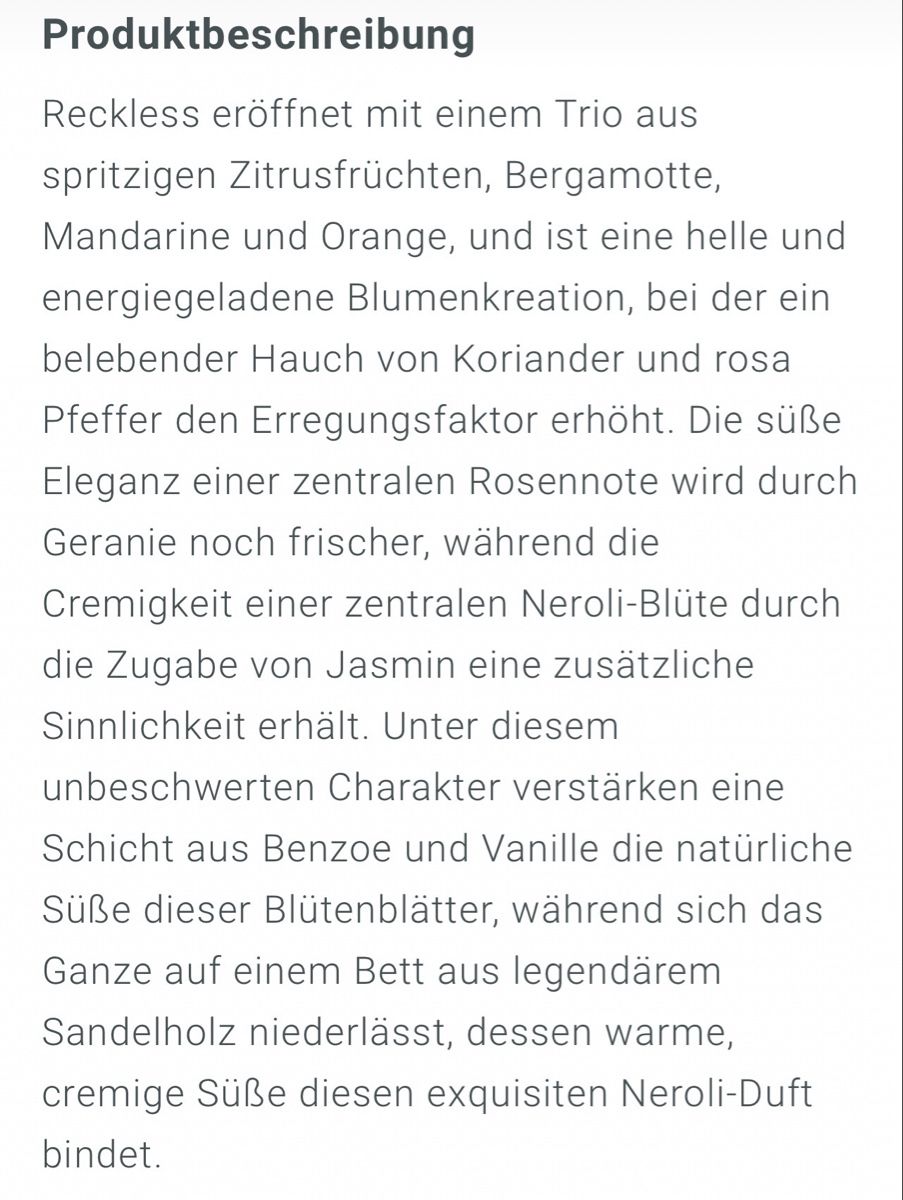 Roja Profumi & Eau de Toilette: ROJA - Reckless Essence, 2ml Abfüllung – Nuovo (secondo la descrizione) da Oberdorf BL venduto da Fiomina1 1